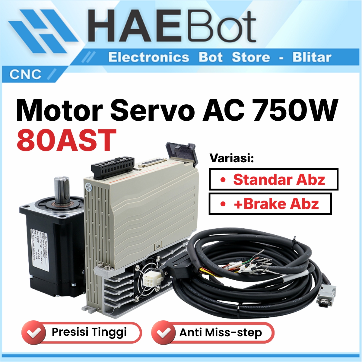 Motor Servo AC 750W - 80AST - ABZ